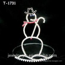 Coroas de Natal de Natal de boneco de neve de design simples